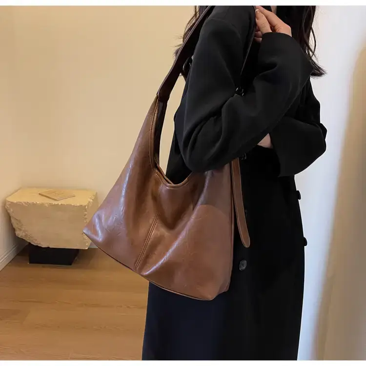 2023 Retro Korean Shoulder Tote Bag Women Black — feature 18