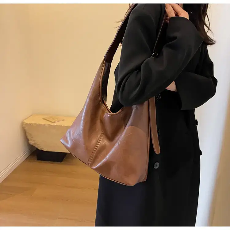 2023 Retro Korean Shoulder Tote Bag Women Black — feature 19