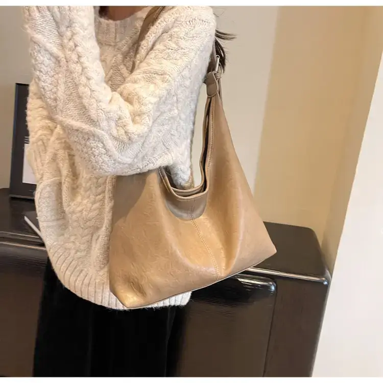 2023 Retro Korean Shoulder Tote Bag Women Black — feature 26