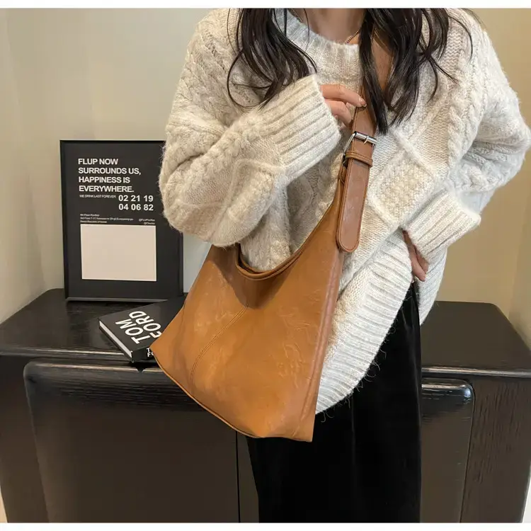 2023 Retro Korean Shoulder Tote Bag Women Black — feature 33