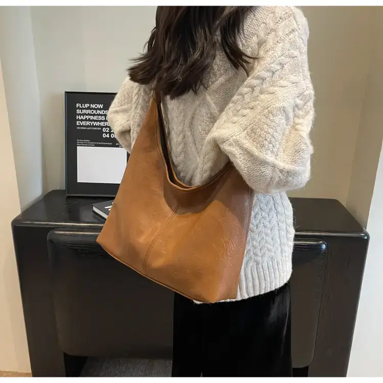 2023 Retro Korean Shoulder Tote Bag Women Black — feature 35