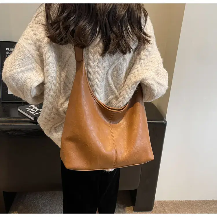 2023 Retro Korean Shoulder Tote Bag Women Black — feature 36
