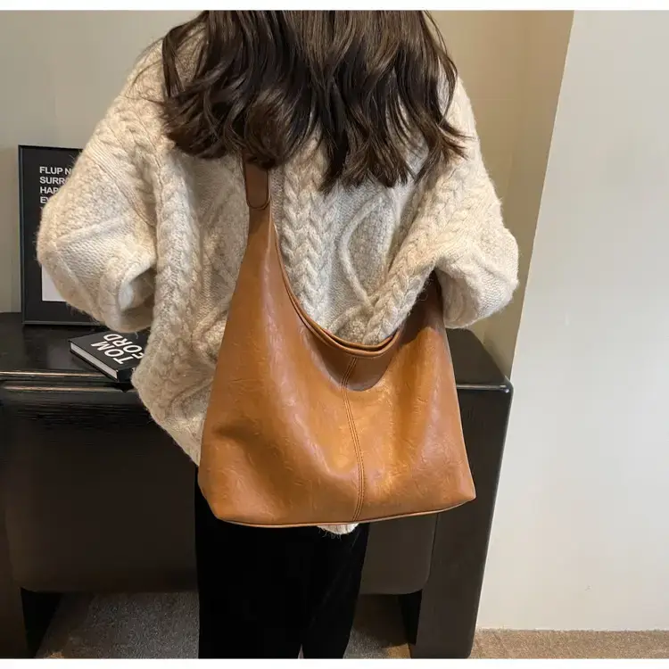 2023 Retro Korean Shoulder Tote Bag Women Black — feature 37