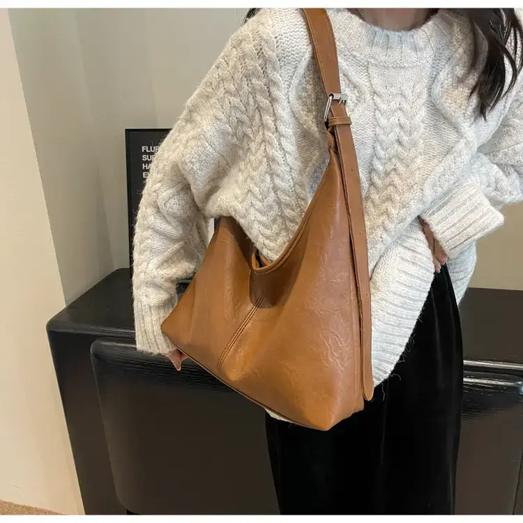 2023 Retro Korean Shoulder Tote Bag Women Black — feature 39