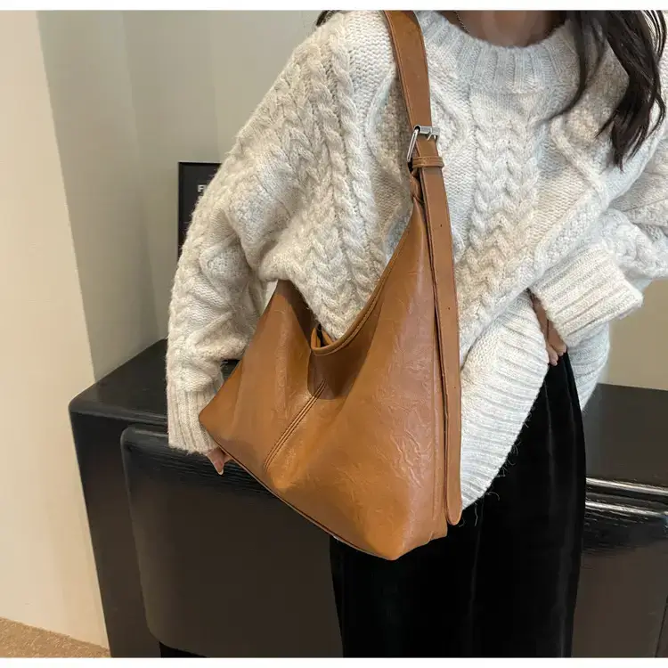2023 Retro Korean Shoulder Tote Bag Women Black — feature 40