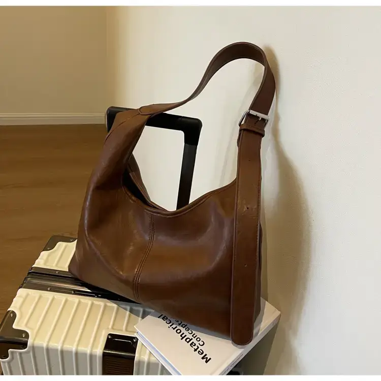 2023 Retro Korean Shoulder Tote Bag Women Black — feature 45