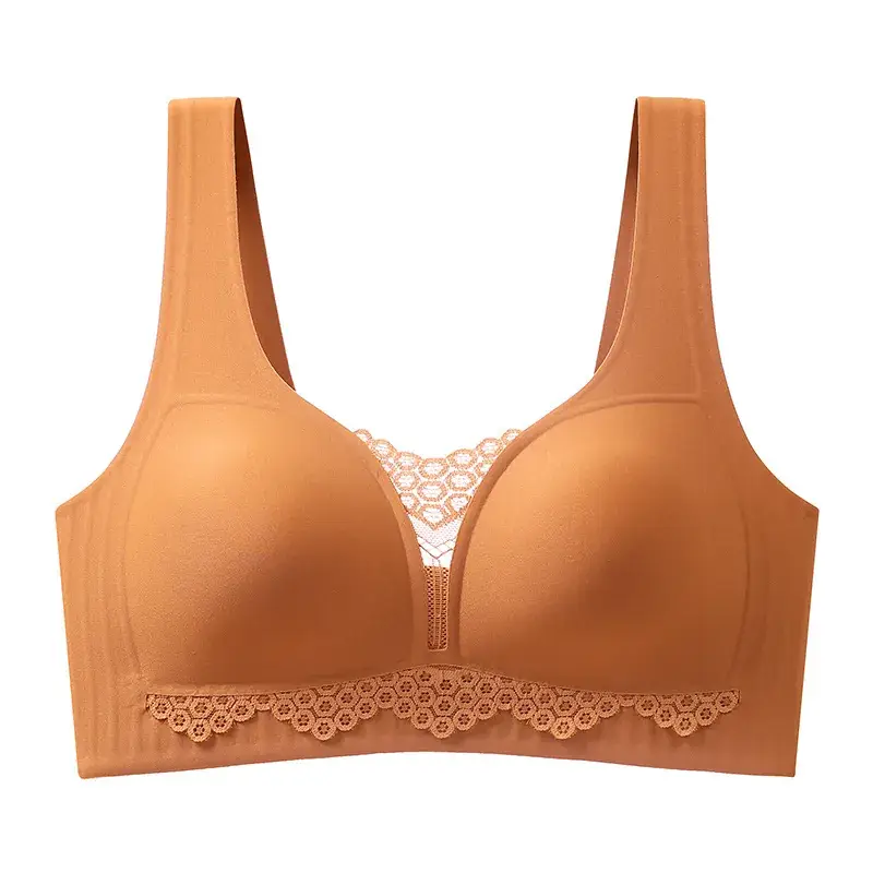 Wire-Free Lace Cut Out Intimates Women's Bra - Image 2