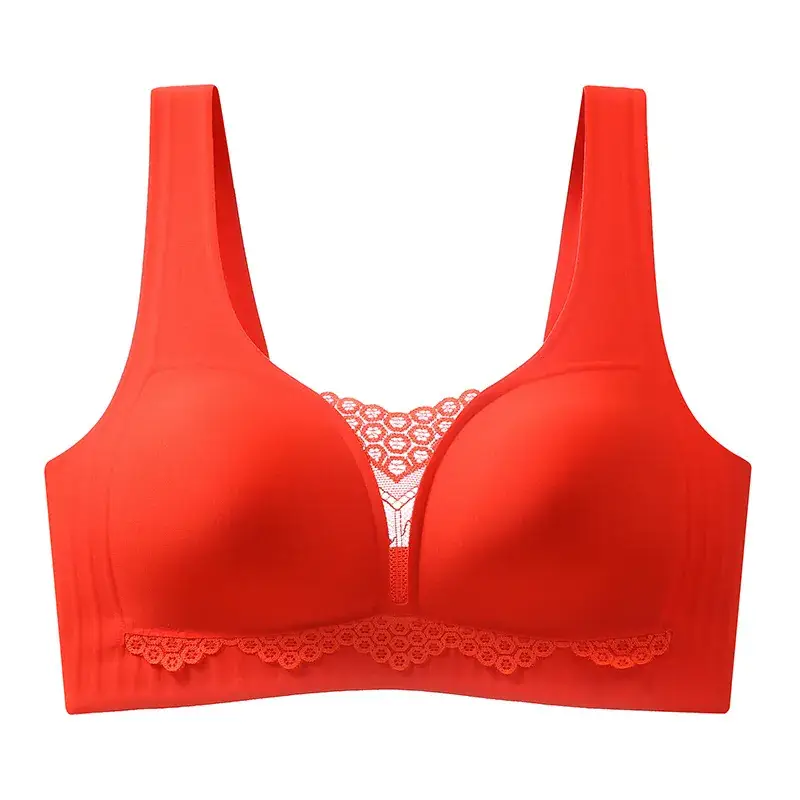 Wire-Free Lace Cut Out Intimates Women's Bra - Image 4
