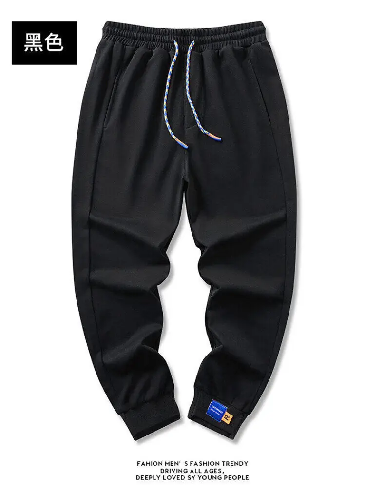 Men Fleece Lined Grey Ankle Sweatpants Plus Size — feature 8