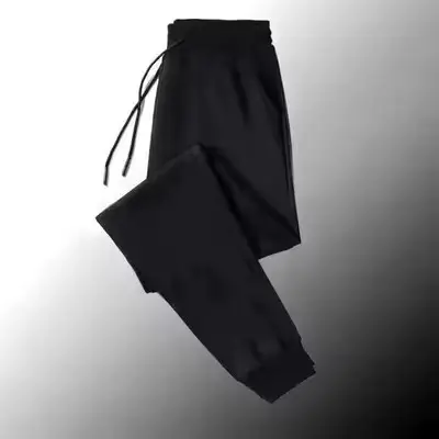 Men Fleece Lined Grey Ankle Sweatpants Plus Size - Image 3
