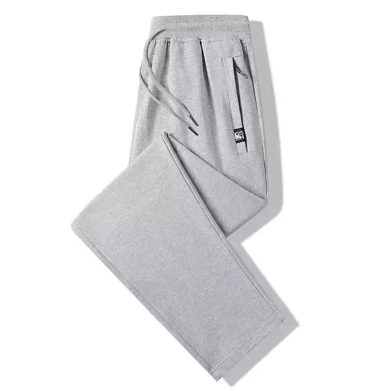 Men Fleece Lined Ankle Tied Pants Black F35 - Image 12