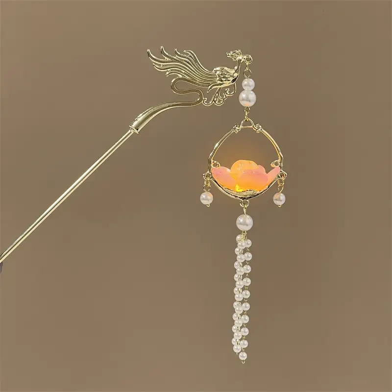 Luminous Phoenix Hairpin for Women - Image 12