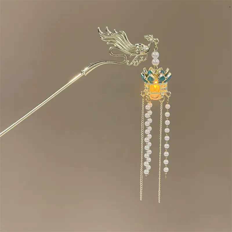Luminous Phoenix Hairpin for Women - Image 2