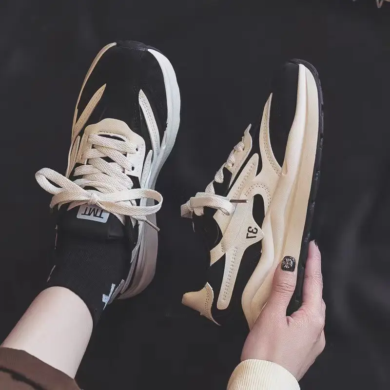 New Foreign Trade Dad Shoes, Fashionable and Trendy, Thick-Soled Women's Shoes, Lightweight, Comfortable, Breathable, Outdoor Casual Sports Shoes for Women