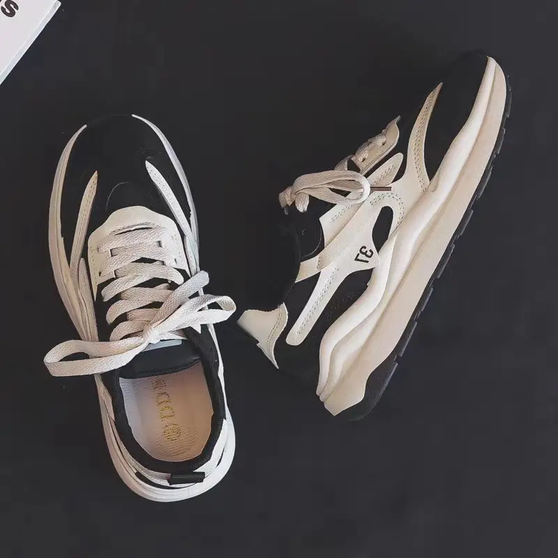 New Foreign Trade Dad Shoes, Fashionable and Trendy, Thick-Soled Women's Shoes, Lightweight, Comfortable, Breathable, Outdoor Casual Sports Shoes for Women