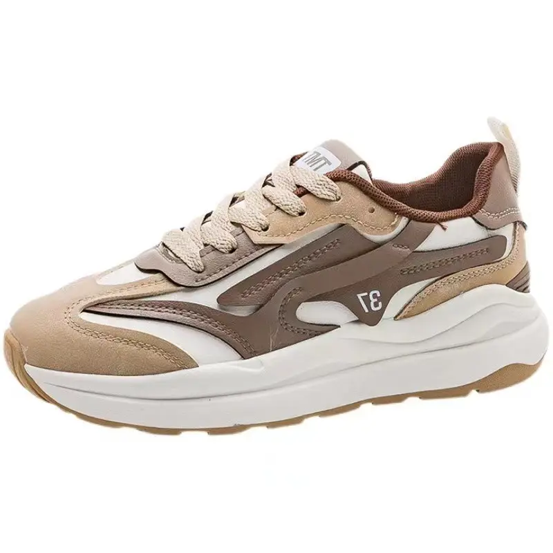 New Foreign Trade Dad Shoes, Fashionable and Trendy, Thick-Soled Women's Shoes, Lightweight, Comfortable, Breathable, Outdoor Casual Sports Shoes for Women