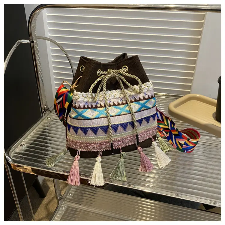 2023 Korean Style Tassel Crossbody Bag Brown — feature 39