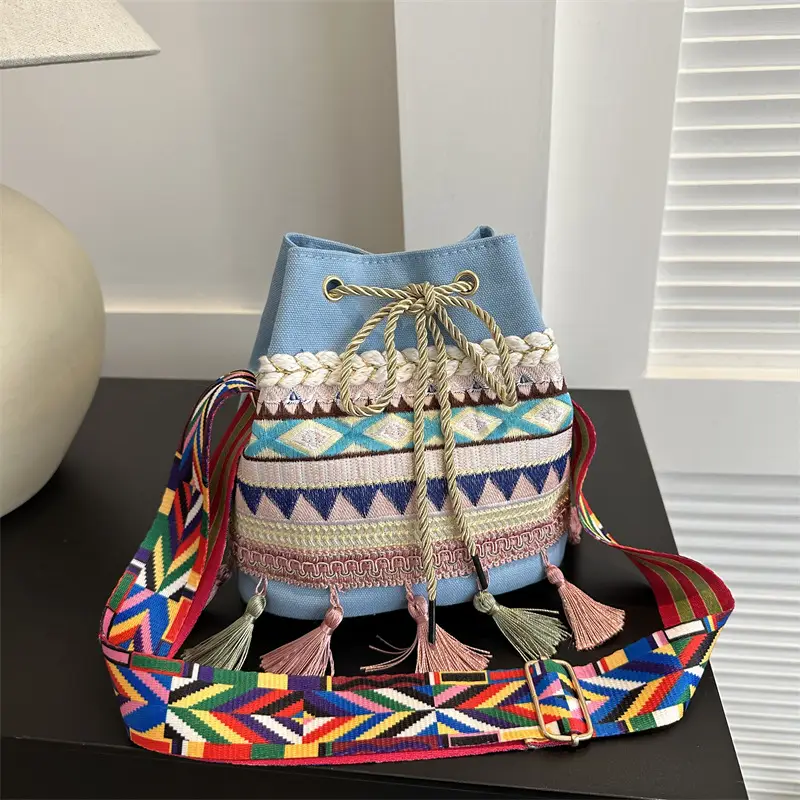 2023 Korean Style Tassel Crossbody Bag Brown
