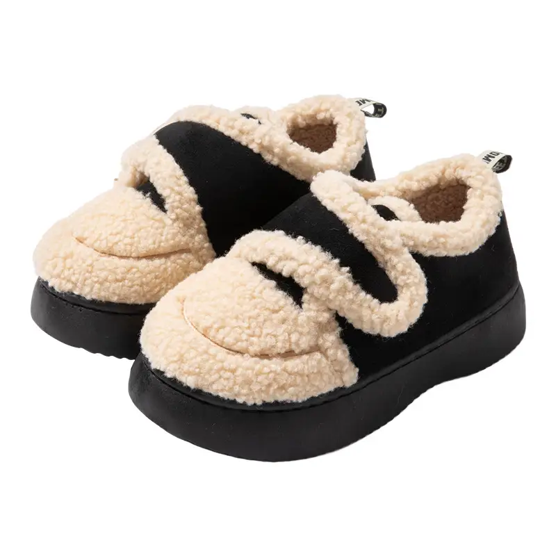 Nanbowan bee cotton-padded shoes women's winter Korean-style Internet celebrity Velcro warm bread fleece-lined thick cotton shoes - Image 13