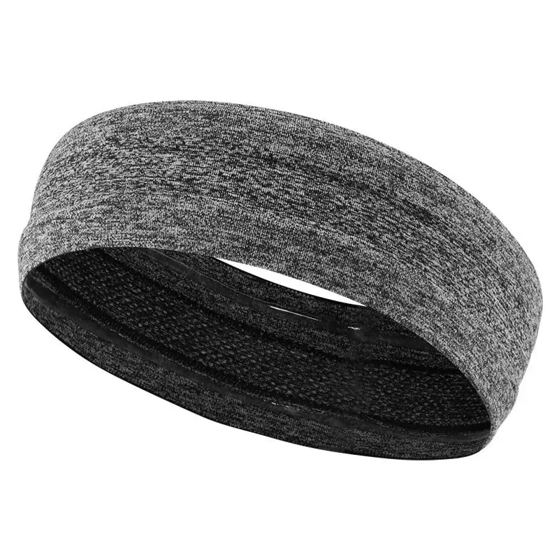 Grey Sweat-Resistant Yoga Hair Band - Image 12