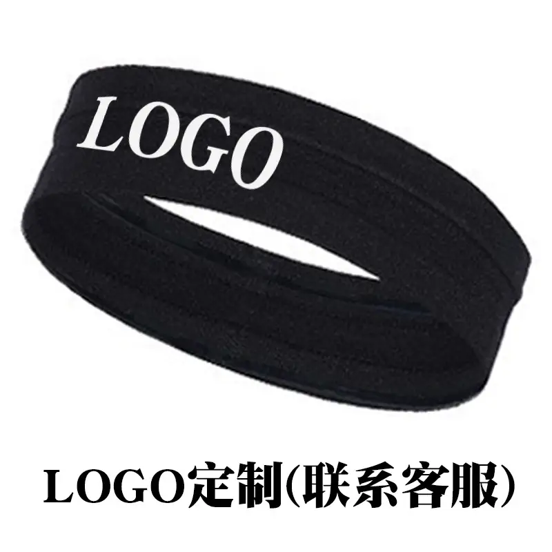 Grey Sweat-Resistant Yoga Hair Band — feature 6