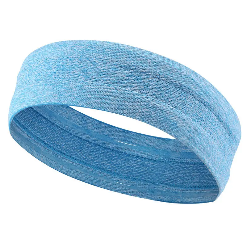 Grey Sweat-Resistant Yoga Hair Band - Image 2
