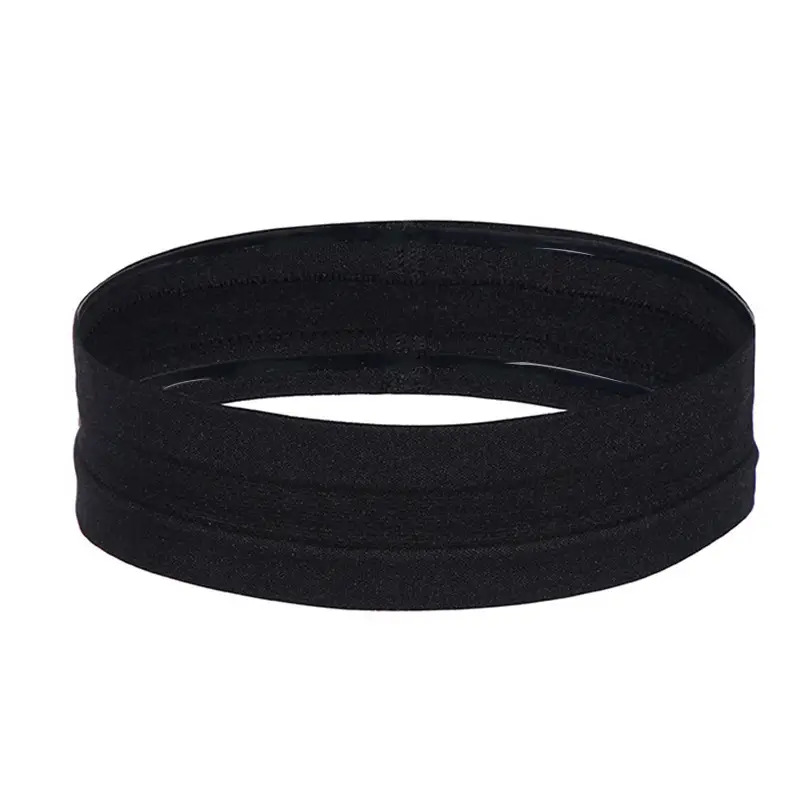 Grey Sweat-Resistant Yoga Hair Band - Image 3