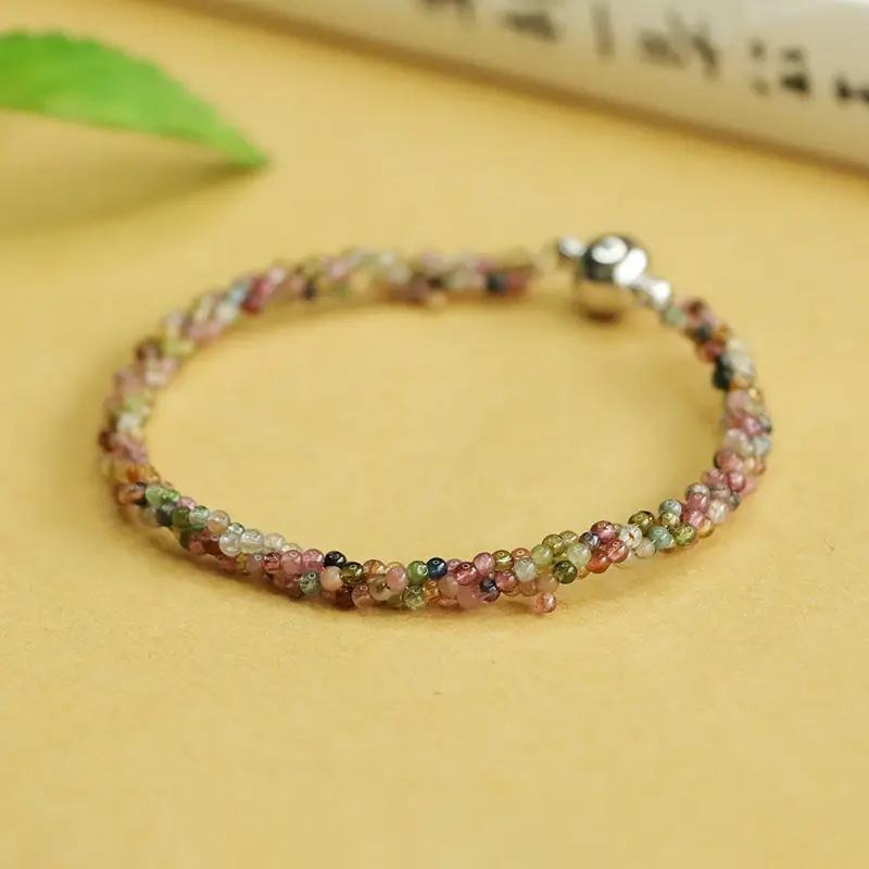 Candy Color Woven Crystal Bracelet for Women - Image 4