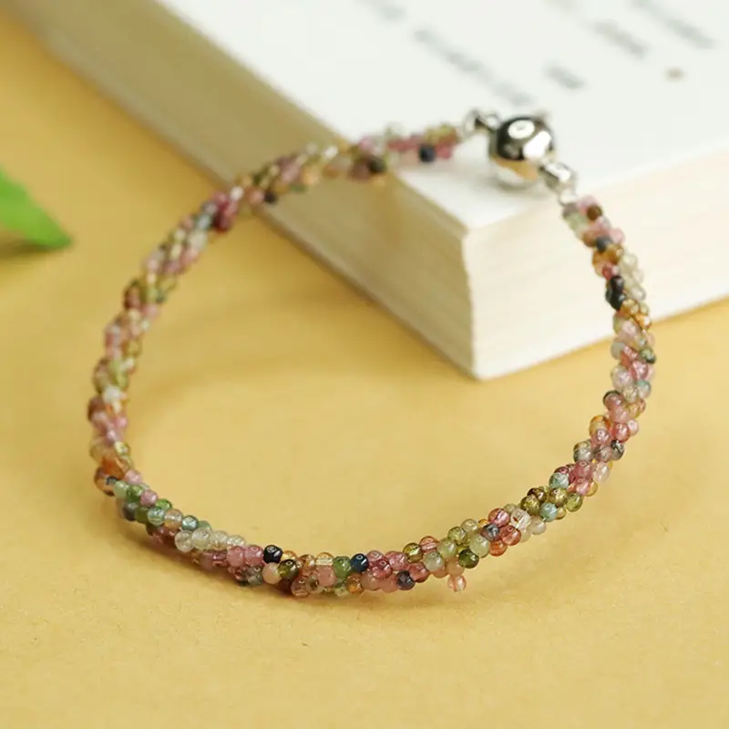 Candy Color Woven Crystal Bracelet for Women — feature 9