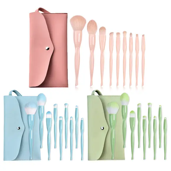 Rainbow Makeup Brush Set 15-Piece Beginner Eye Shadow Blush Set — feature 12