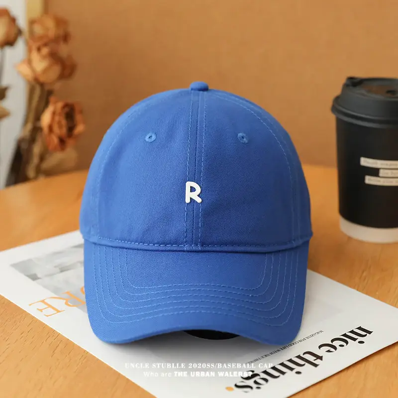 Korean-style R cap men women duck tongue brim all-match — feature 11