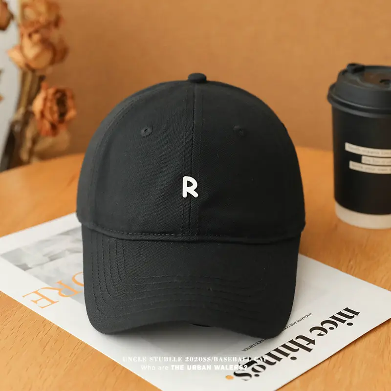 Korean-style R cap men women duck tongue brim all-match — feature 17