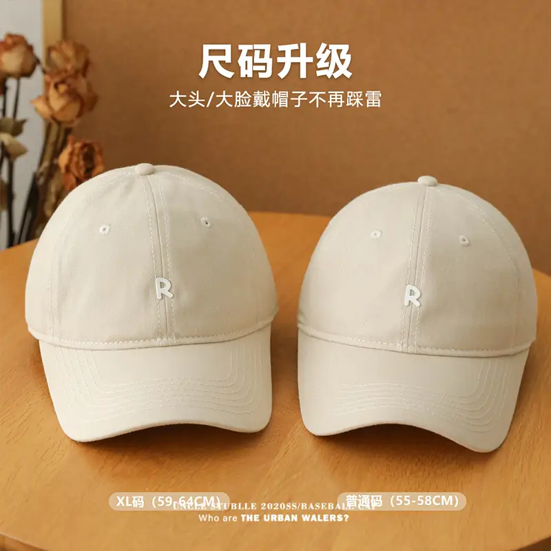 Korean-style R cap men women duck tongue brim all-match — feature 2