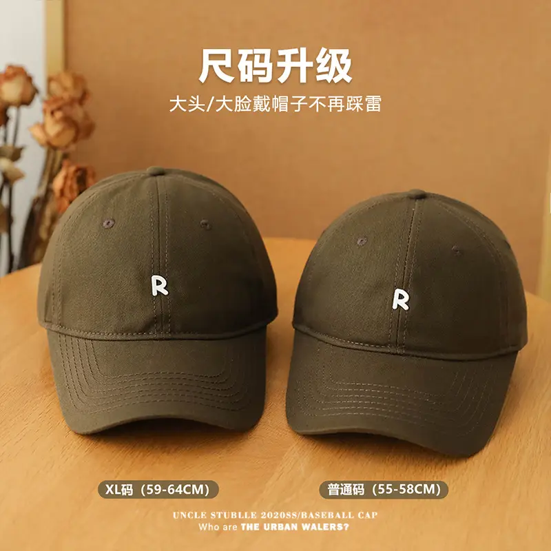 Korean-style R cap men women duck tongue brim all-match — feature 4