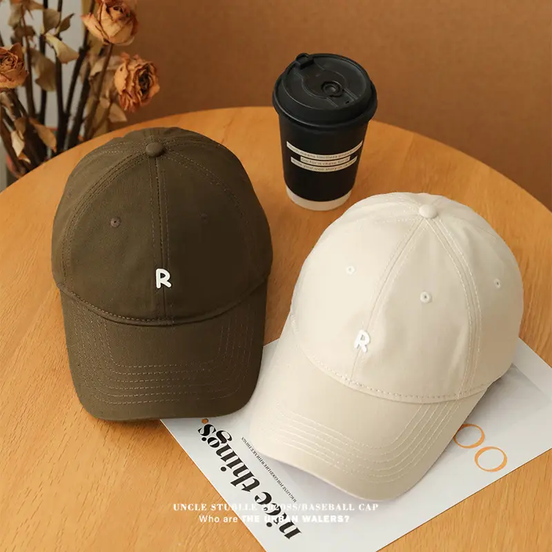 Korean-style R cap men women duck tongue brim all-match — feature 5