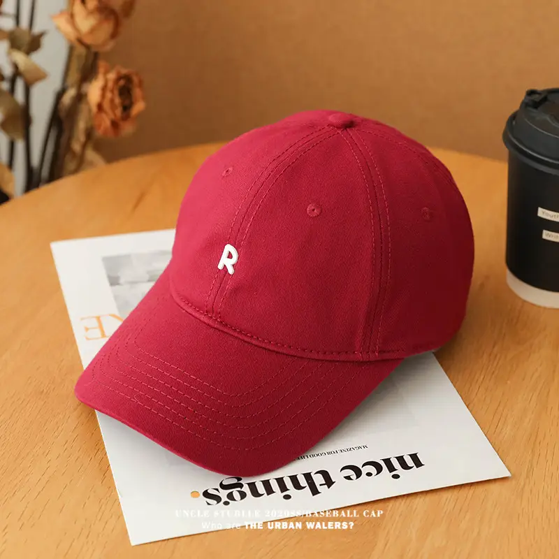Korean-style R cap men women duck tongue brim all-match — feature 9