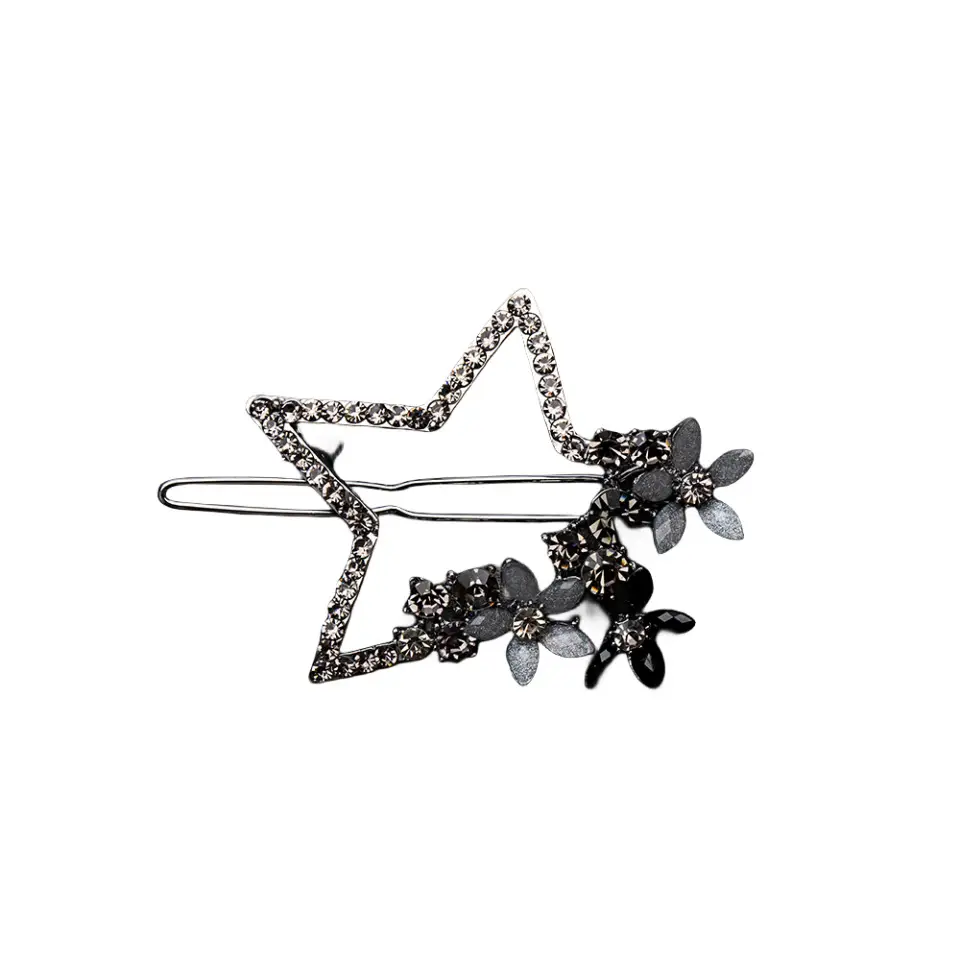 Star Shaped Rhinestone Hairpin Clip for Girls - Image 7