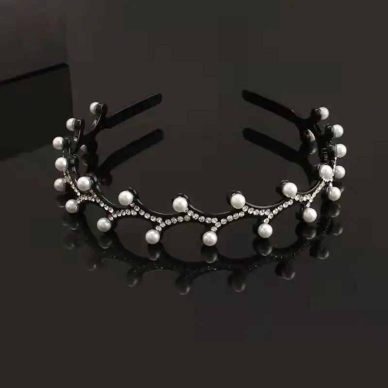 Korean Style Rhinestone Face Wash Headband for Women