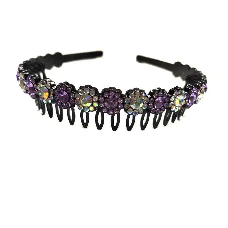 Korean Style Rhinestone Face Wash Headband for Women