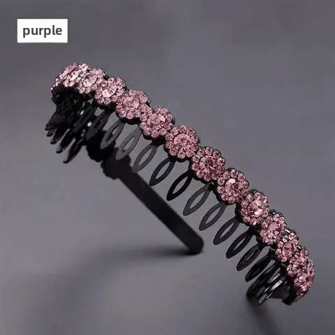 Korean Style Rhinestone Face Wash Headband for Women