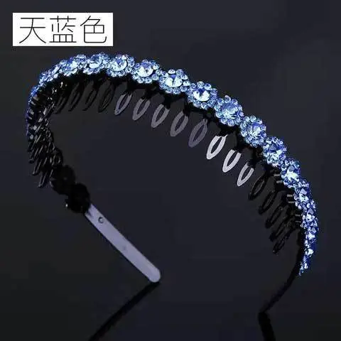 Korean Style Rhinestone Face Wash Headband for Women