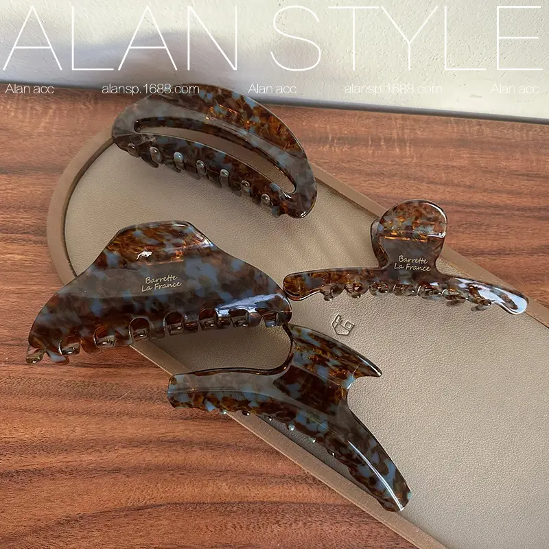 Maillard Dark Brown Shark Hairpin Clip for Women - Image 8
