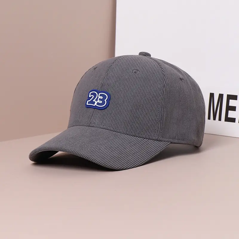 Women's Brown 2B Logo Corduroy Baseball Cap - Image 4