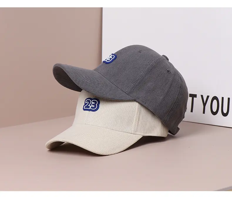 Women's Brown 2B Logo Corduroy Baseball Cap — feature 10