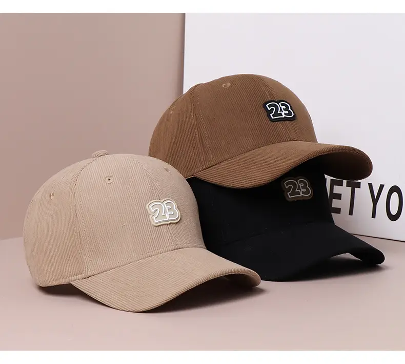 Women's Brown 2B Logo Corduroy Baseball Cap — feature 9