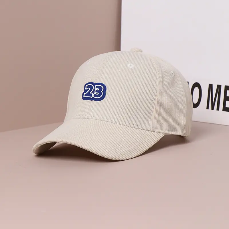 Women's Brown 2B Logo Corduroy Baseball Cap - Image 3