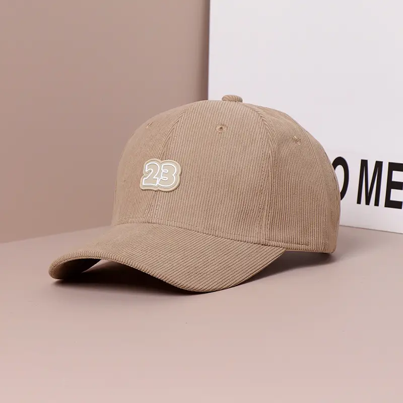 Women's Brown 2B Logo Corduroy Baseball Cap - Image 5