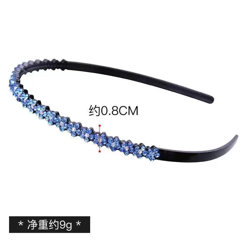 Broken Hair Headband Full of Diamonds Rhinestone Toothed Adult Hairpin - Image 12