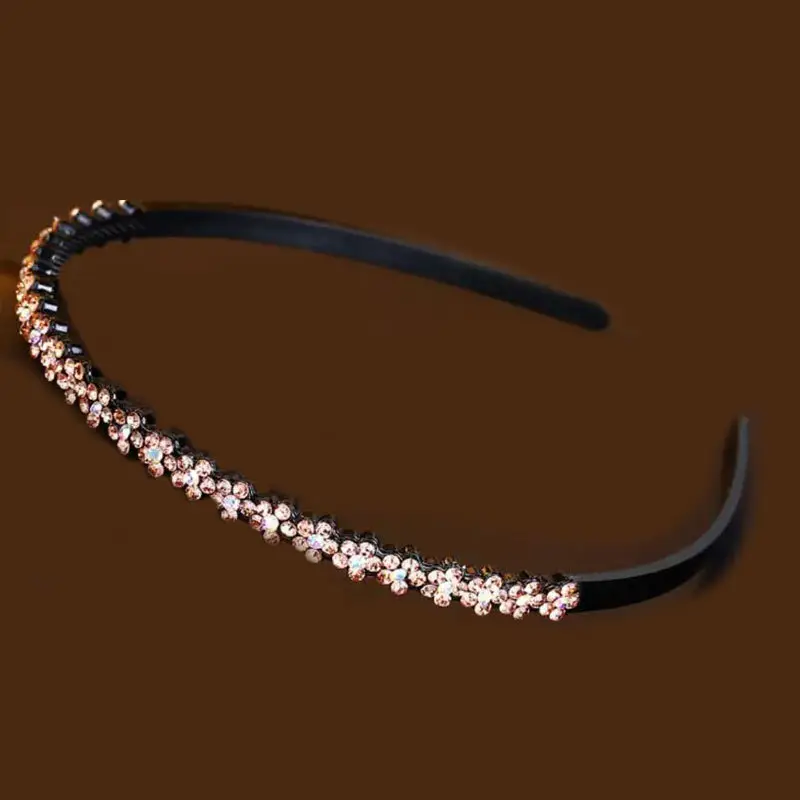 Broken Hair Headband Full of Diamonds Rhinestone Toothed Adult Hairpin - Image 5