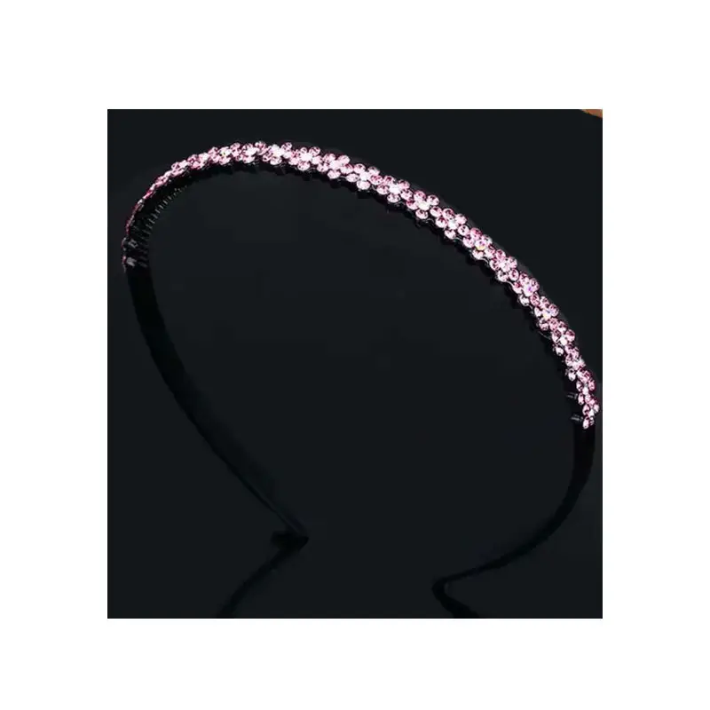 Broken Hair Headband Full of Diamonds Rhinestone Toothed Adult Hairpin - Image 7